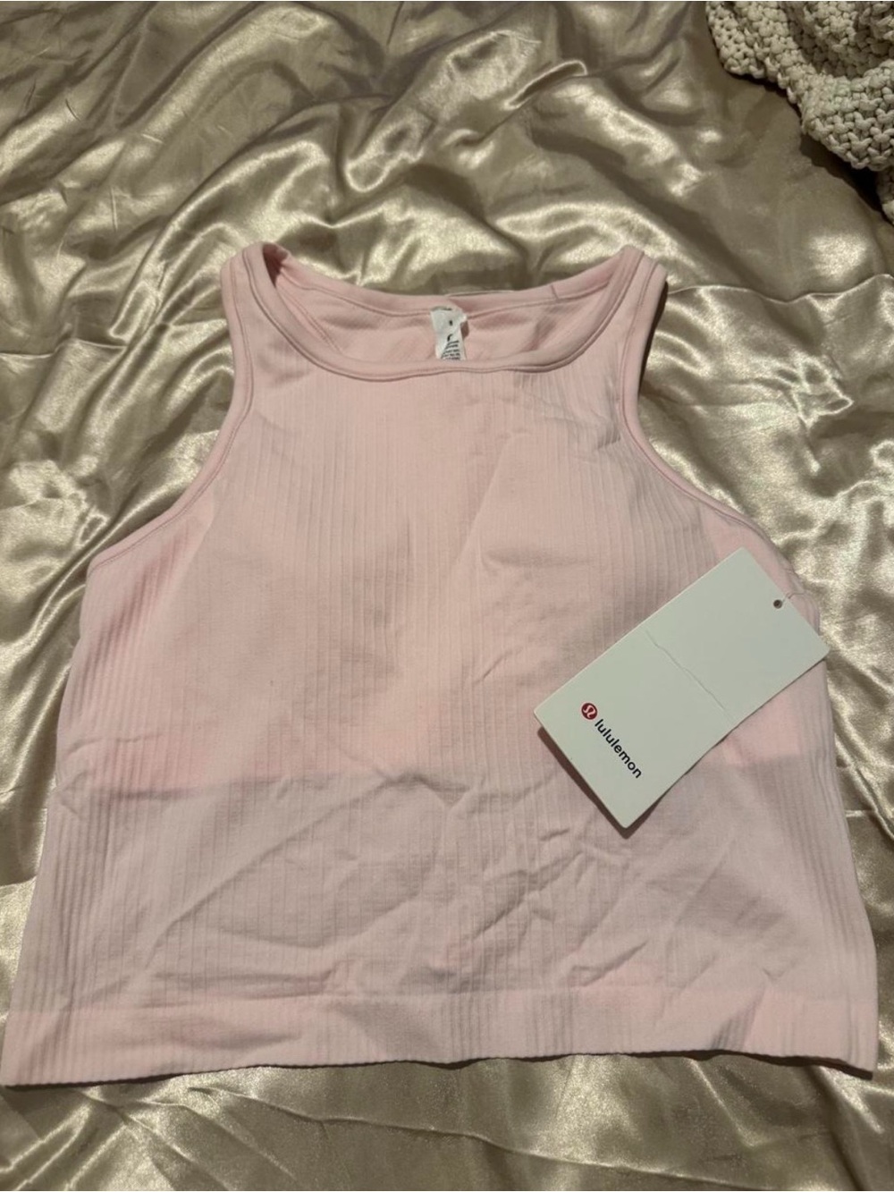 Lululemon Ebb to Street Cropped Racerback Tank
